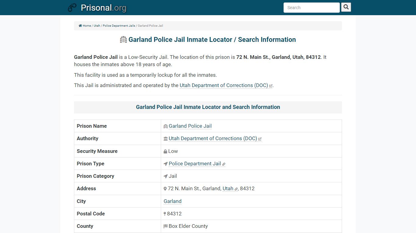 Garland Police Jail-Inmate Locator/Search Info, Phone, Fax ...